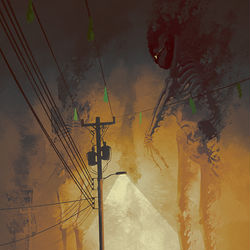 This is a pixiv picture whose title is 百火夜行.