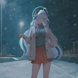 This is a pixiv picture whose title is 【request】❄️Nyoko❄️.