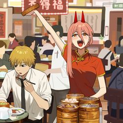 This is a pixiv picture whose title is Yumcha.