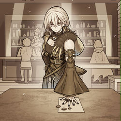 This is a pixiv picture whose title is 罪宝の狩人.