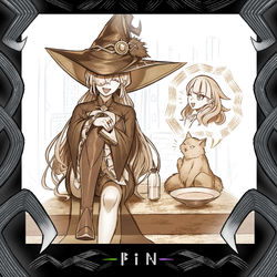 This is a pixiv picture whose title is fin.
