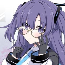 This is a pixiv picture whose title is メガネなユウカ🌸.