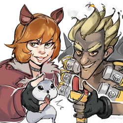 This is a pixiv picture whose title is SQUIRELLGIRL x JUNKRAT.
