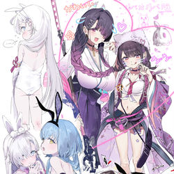 This is a pixiv picture whose title is ギャル·バニーガール.