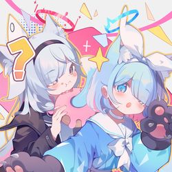 This is a pixiv picture whose title is 猫の日.