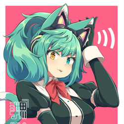 This is a pixiv picture whose title is ネコミミヘッドホン.