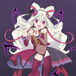 This is a pixiv picture whose title is 闇に堕ちたキュアアイドル・Dark Idol.