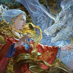 This is a pixiv picture whose title is 亢金龙.