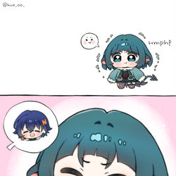 This is a pixiv picture whose title is (｡•̀ ⤙ •́ ｡ꐦ).