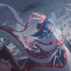 This is a pixiv picture whose title is 永江衣玖.