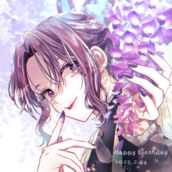 This is a pixiv picture whose title is 優しい笑顔の裏に.