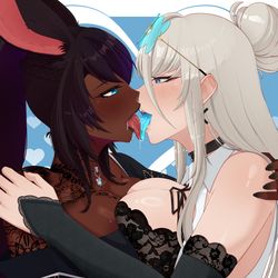 This is a pixiv picture whose title is ych taste kdx x Rinny.