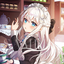 This is a pixiv picture whose title is カフェのクラシカルメイドさん.
