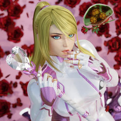 This is a pixiv picture whose title is Valentine Suit Samus.
