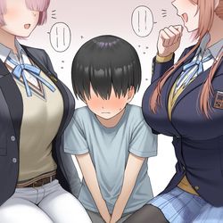This is a pixiv picture whose title is 会話中.