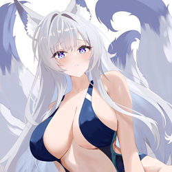 This is a pixiv picture whose title is 信濃（競泳水着）.