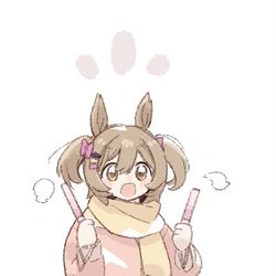This is a pixiv picture whose title is 大人にまじってつまさき立ちのミニファル子.
