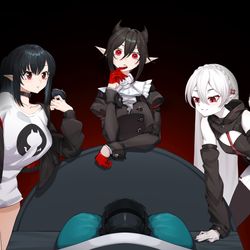 This is a pixiv picture whose title is 血魔.