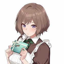 This is a pixiv picture whose title is 「甘いものって…　好きですか？」.