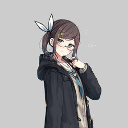 This is a pixiv picture whose title is 「義理だからね」.