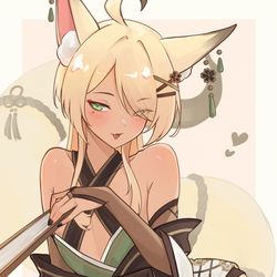 This is a pixiv picture whose title is >:3 (pixiv request).
