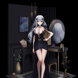 This is a pixiv picture whose title is HK416.