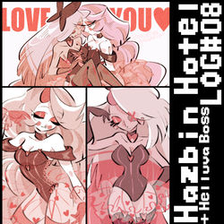 This is a pixiv picture whose title is HazbinHotel＋HelluvaBoss LOG＃08.