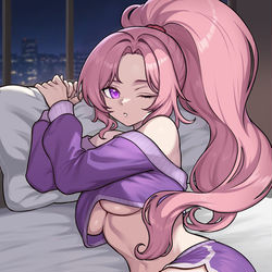 This is a pixiv picture whose title is ムシャーナ Gijinka.