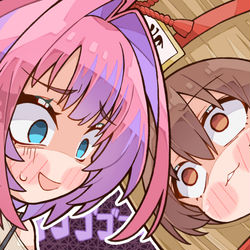 This is a pixiv picture whose title is Senpai Pressure.