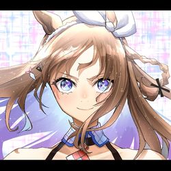 This is a pixiv picture whose title is アーモンドアイ.