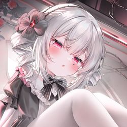 This is a pixiv picture whose title is 每个月的白丝/黑丝（2025.2）.