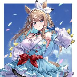 This is a pixiv picture whose title is アーモンドアイさん.