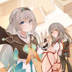 This is a pixiv picture whose title is 被抓住了捏.