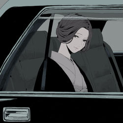 This is a pixiv picture whose title is 或る女.
