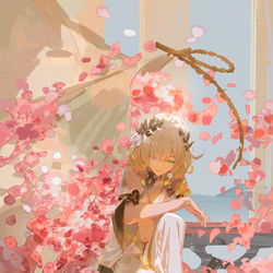 This is a pixiv picture whose title is 原作《埃拉加巴卢斯的玫瑰》.