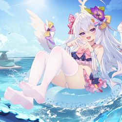 This is a pixiv picture whose title is 梓宝的雪糕香香的软软的.