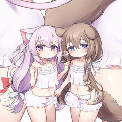 This is a pixiv picture whose title is ふわふわ〜.