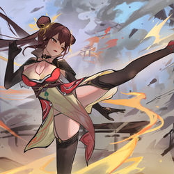 This is a pixiv picture whose title is 明川.