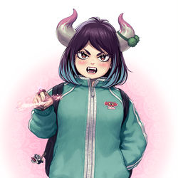 This is a pixiv picture whose title is 角山 刺実.