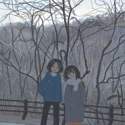 This is a pixiv picture whose title is 眠る山と.