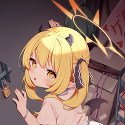 This is a pixiv picture whose title is 学園の中で....