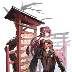 This is a pixiv picture whose title is マキアート（WA2000）ちゃんの初詣.