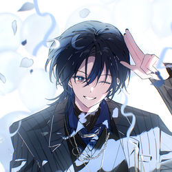 This is a pixiv picture whose title is 🎉.