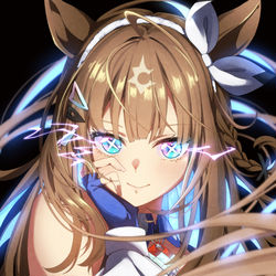 This is a pixiv picture whose title is アーモンドアイ.