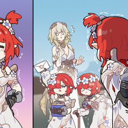 This is a pixiv picture whose title is 腰痛.