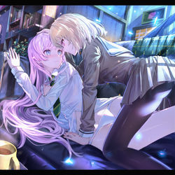 This is a pixiv picture whose title is 爱初.
