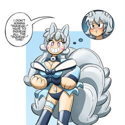 This is a pixiv picture whose title is Squeaky Fwoompy Inflatable Foxy.
