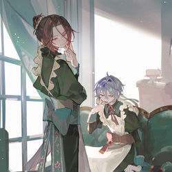 This is a pixiv picture whose title is 酔惚の奉仕と倒錯のソナチネ.