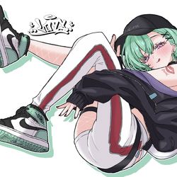 This is a pixiv picture whose title is NIKE Air Jordan 1.