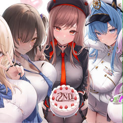 This is a pixiv picture whose title is 二周年おめでとうございます！.